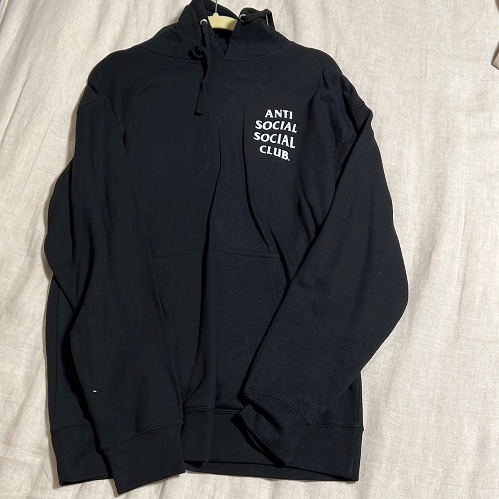 anti social social club black hoodie. brand new with tags.